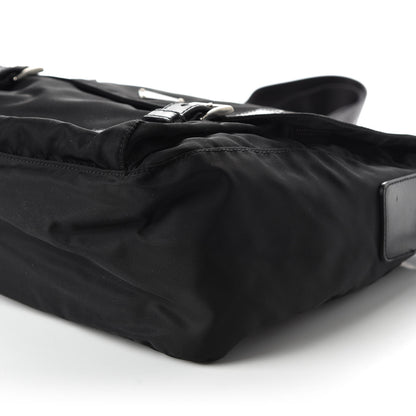Prada Nylon Vela Messenger Bag Black 7 of 10