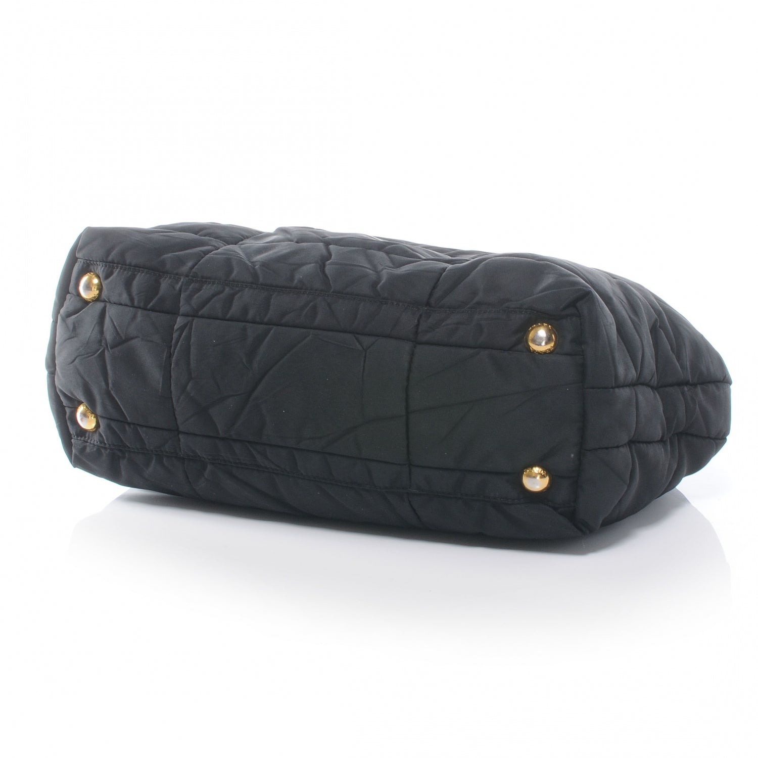 Prada Tessuto Nylon Quilted Tote Nero Black 4 of 7