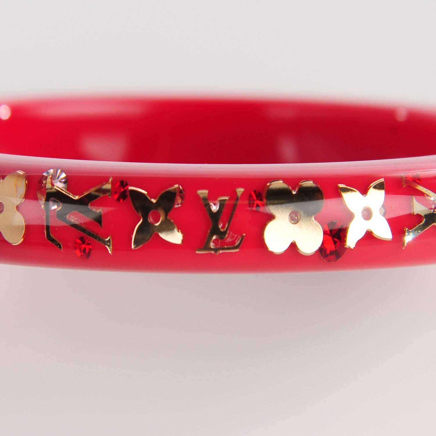 Louis Vuitton Resin Swarovski PM Inclusion Bracelet M Pomme D'Amour 4 of 5