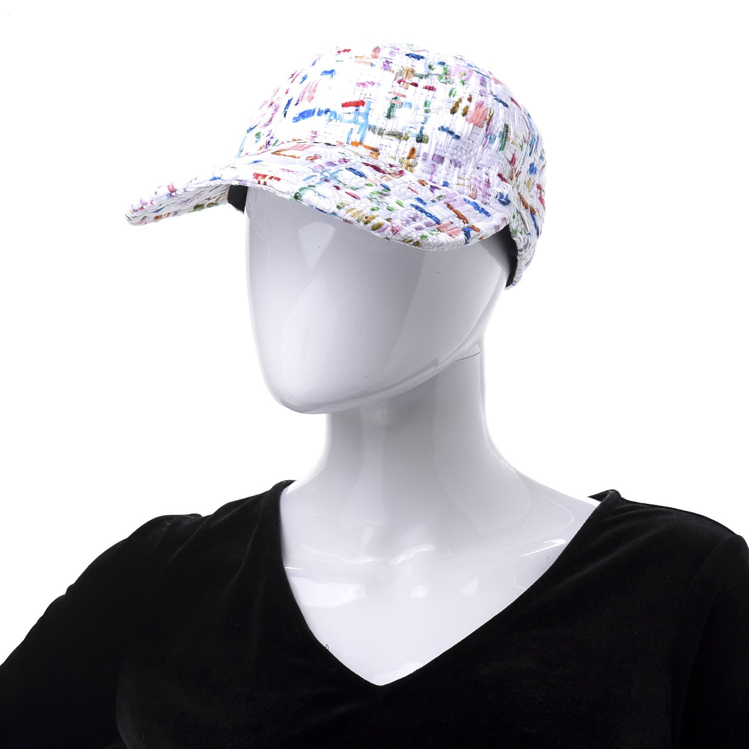 Chanel Tweed Cap Hat Multicolor 2 of 8
