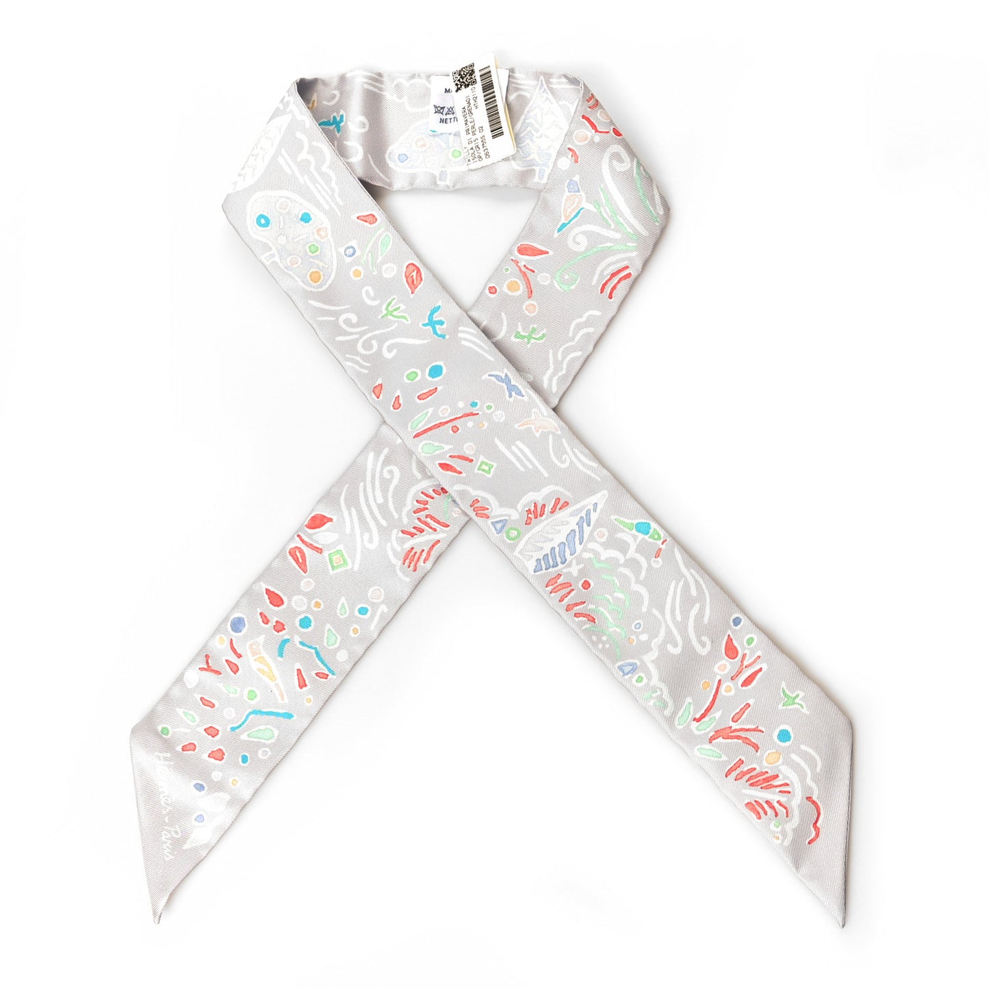 Silk Isola Di Primavera Twilly Gris Perle Grenadine