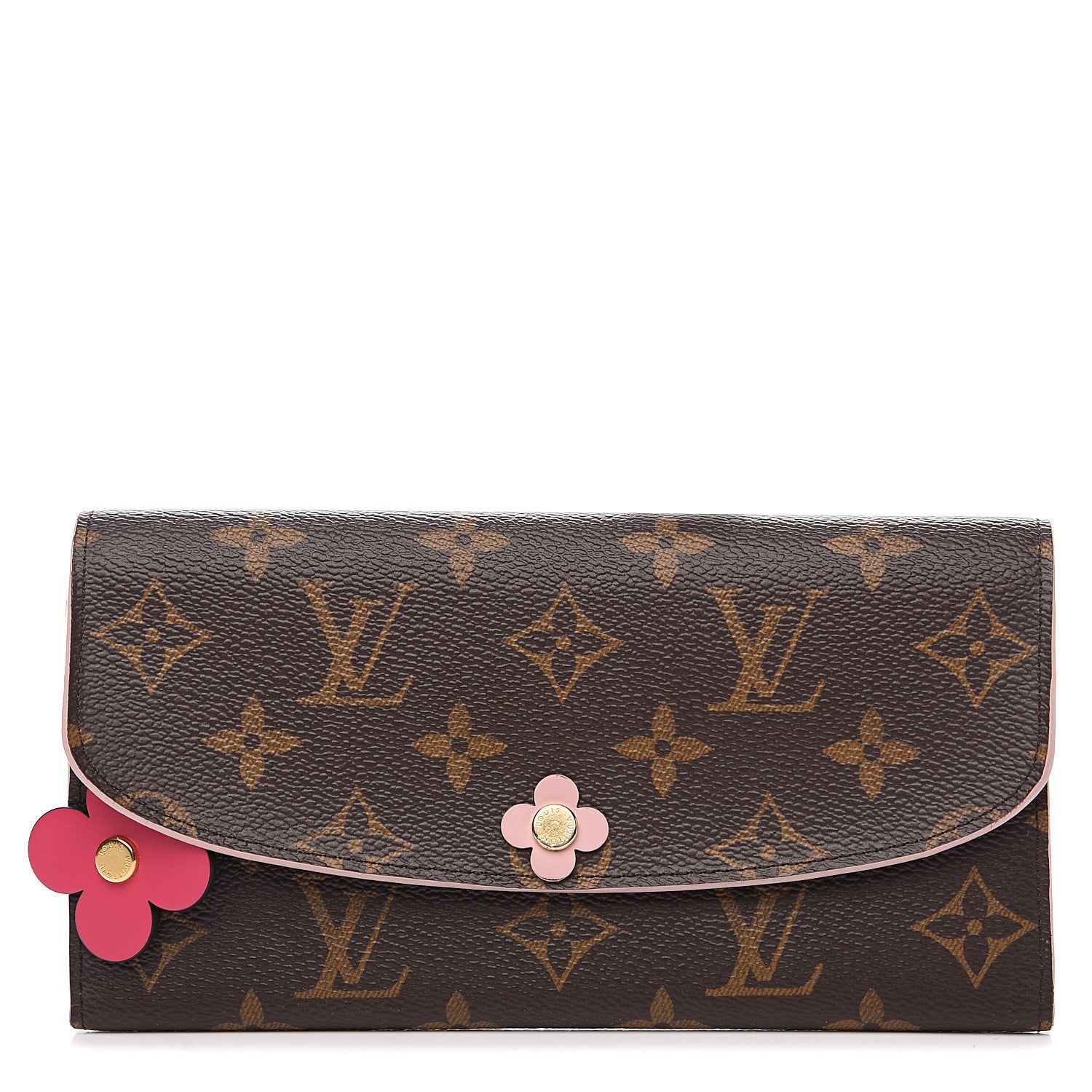 Louis Vuitton Monogram Bloom Flower Emilie Wallet 1 of 7