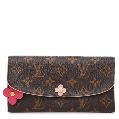 Louis Vuitton Monogram Bloom Flower Emilie Wallet 1 of 7