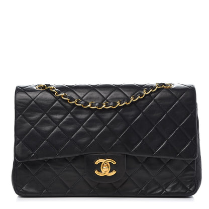 Chanel Lambskin Quilted Medium Double Flap Black 1 of 11