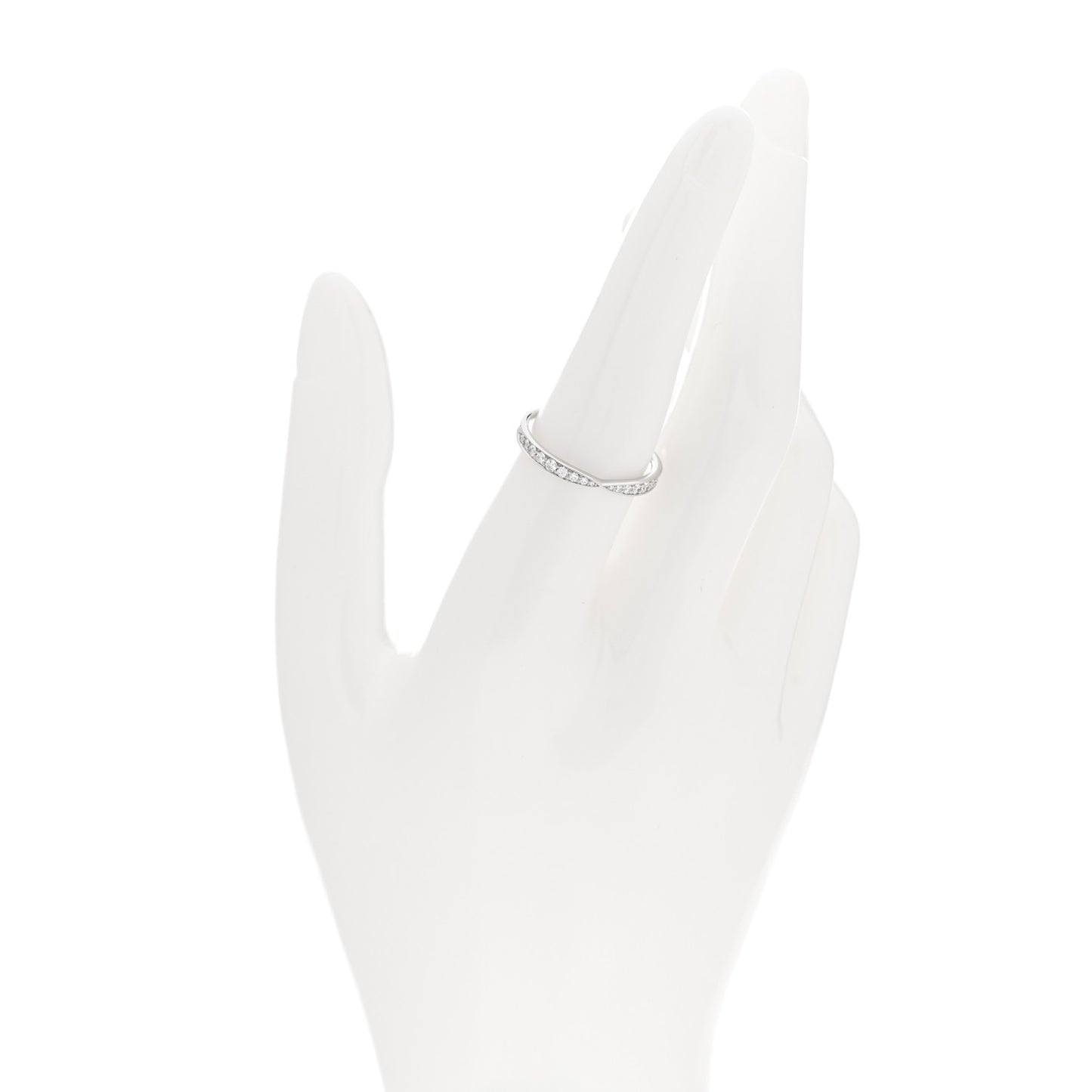 Platinum Diamond Harmony Bead-Set Band Ring 55 7.25