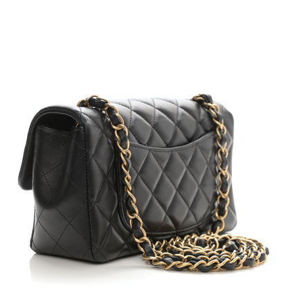 Chanel Lambskin Quilted Mini Rectangular Flap Black 3 of 8