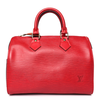 Louis Vuitton Epi Speedy 25 Castillan Red 1 of 8