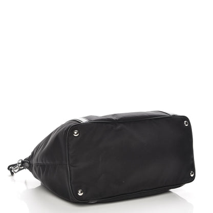 Prada Tessuto Nylon Soft Calf Tote Nero Black 5 of 9