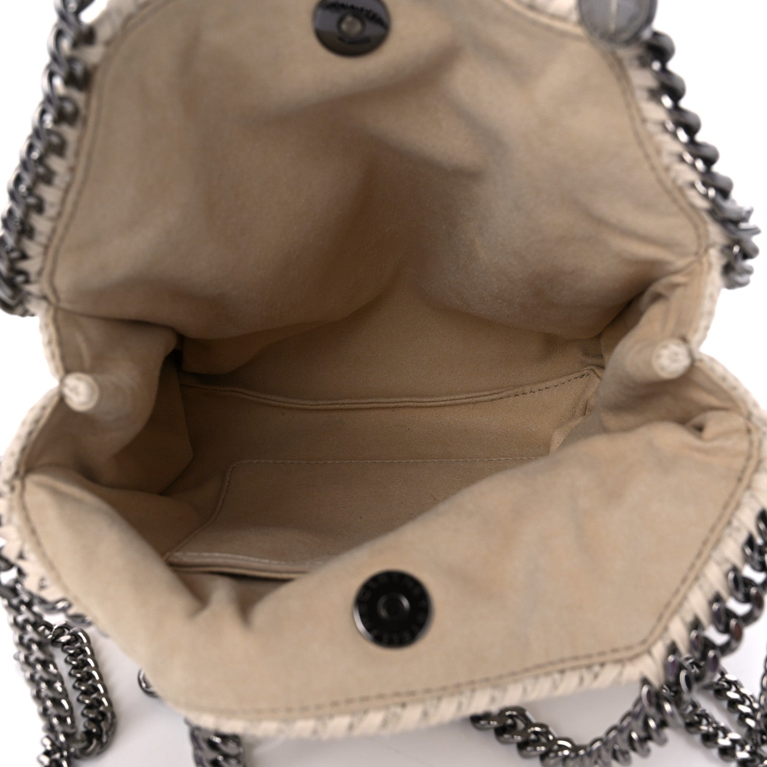 Stella McCartney Cotton Crochet Falabella Ajouree Tote Bag White 5 of 9