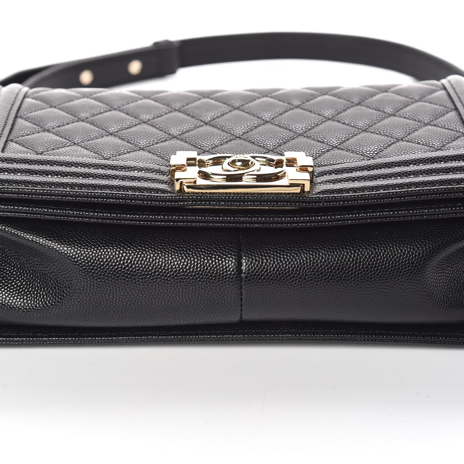 Chanel Caviar Quilted Medium Boy Flap Black 12 of 13