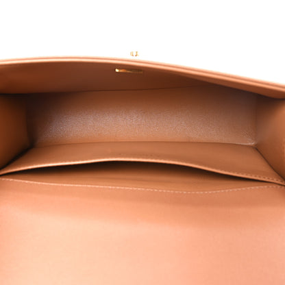 Chanel Caviar Chevron Quilted Medium Boy Flap Brown 5 of 10