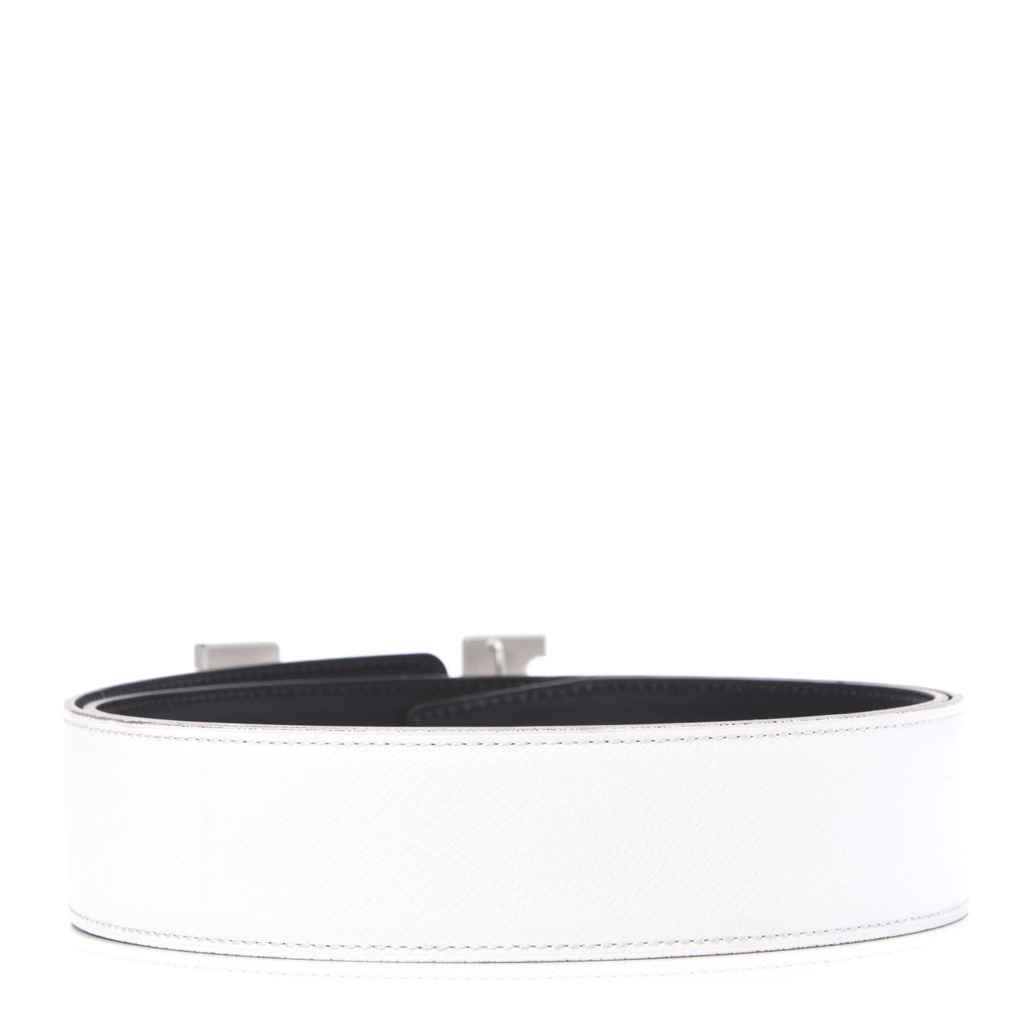 Hermes Chamonix Epsom 42mm Constance Belt 90 Black White 2 of 7