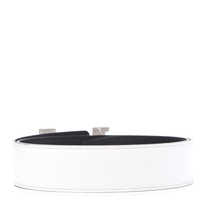 Hermes Chamonix Epsom 42mm Constance Belt 90 Black White 2 of 7