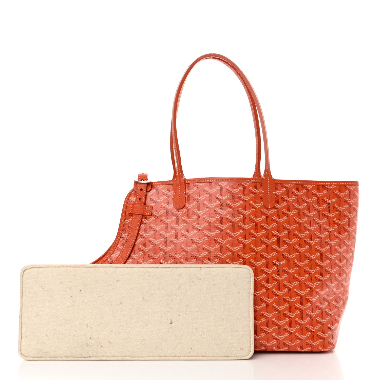 Goyard Goyardine Chien Gris Bag Orange 3 of 11