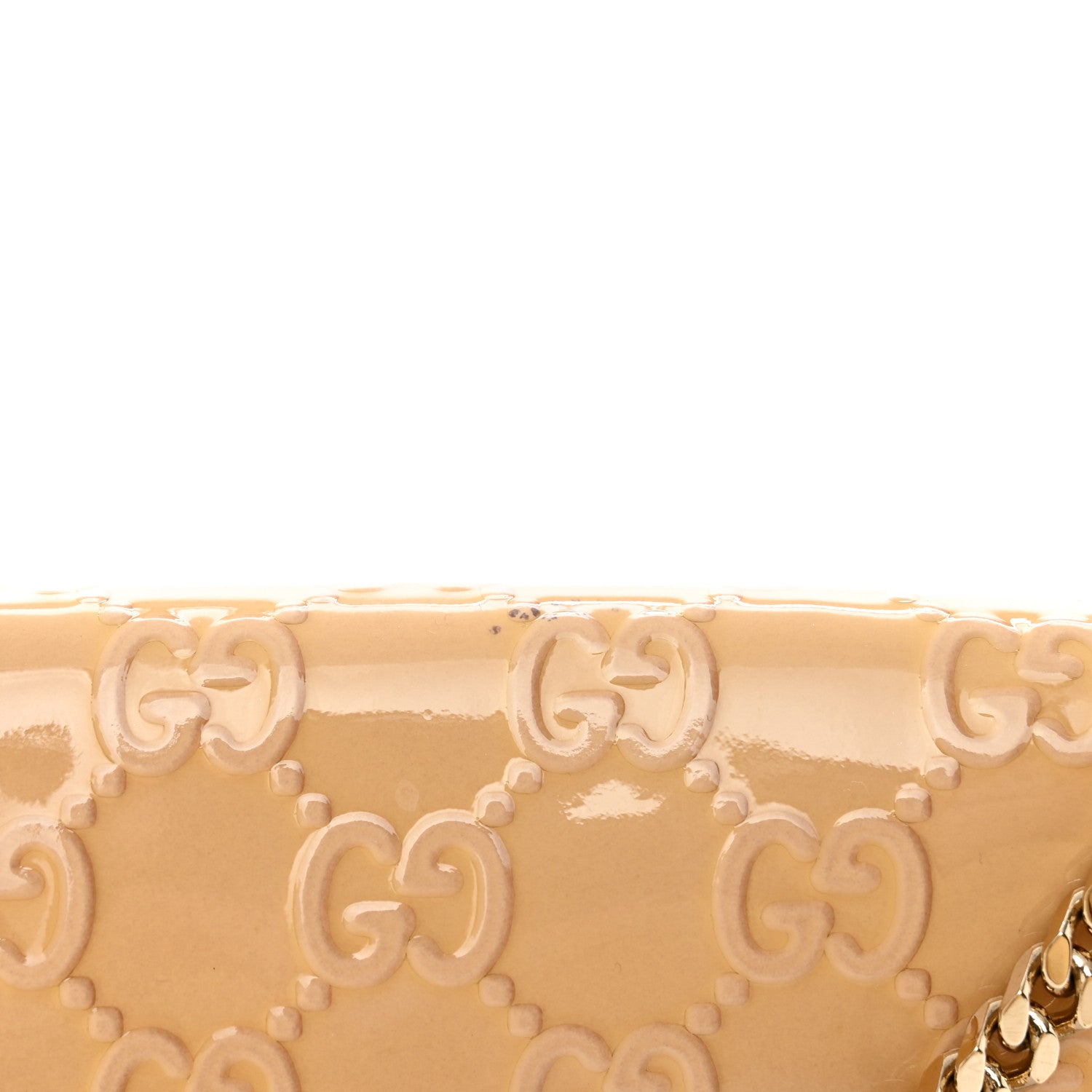 Gucci Patent Guccissima Mini Mayfair Bag Beige 11 of 19