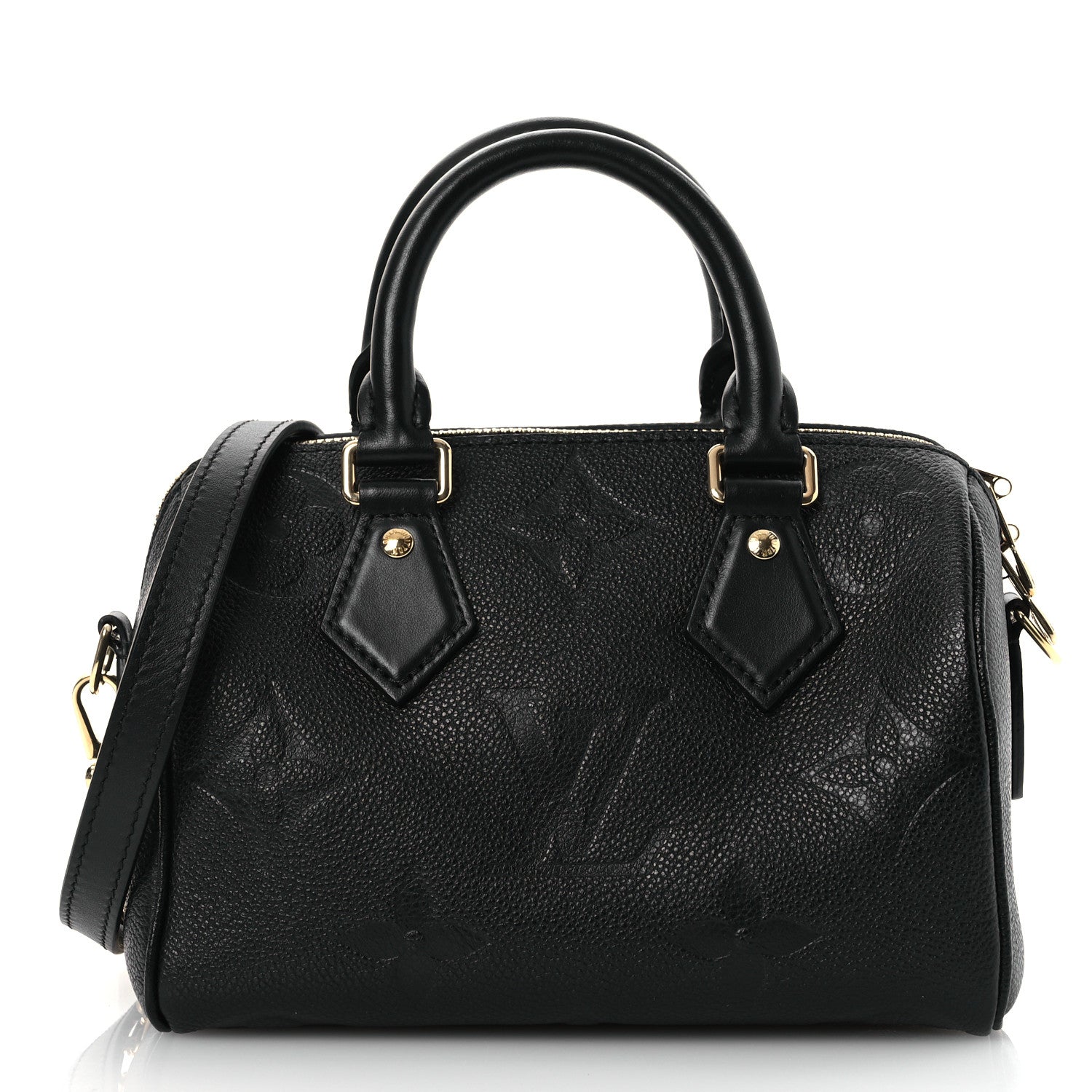 Louis Vuitton Empreinte Monogram Giant Speedy Bandouliere 20 Black 1 of 10