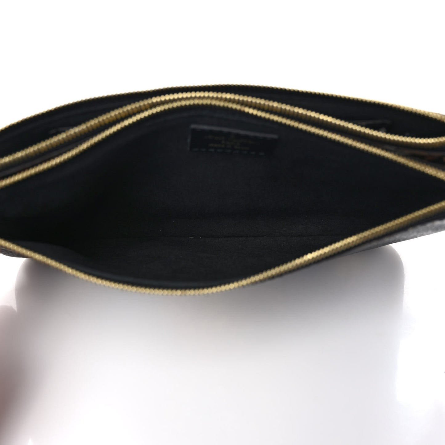 Monogram Giant Jungle Pochette Double Zip Black