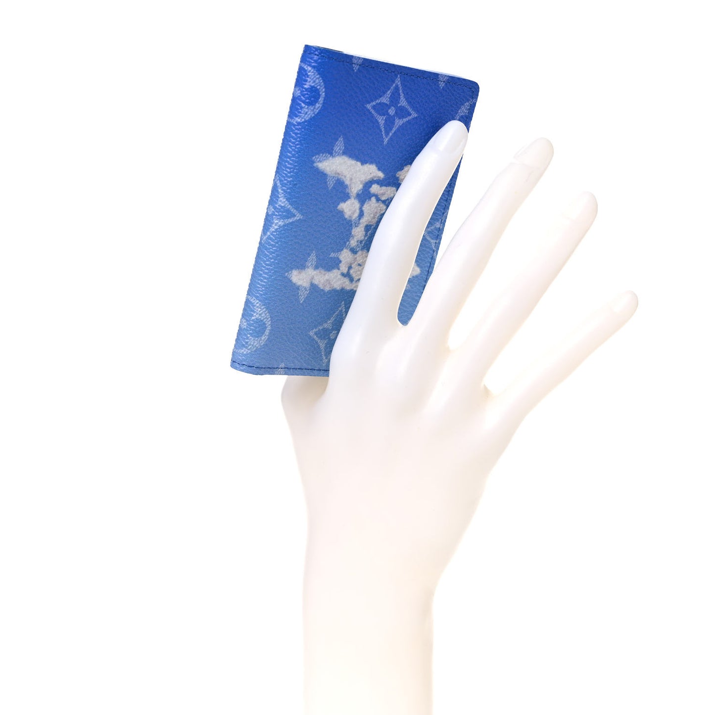 Monogram Clouds Pocket Organizer Blue