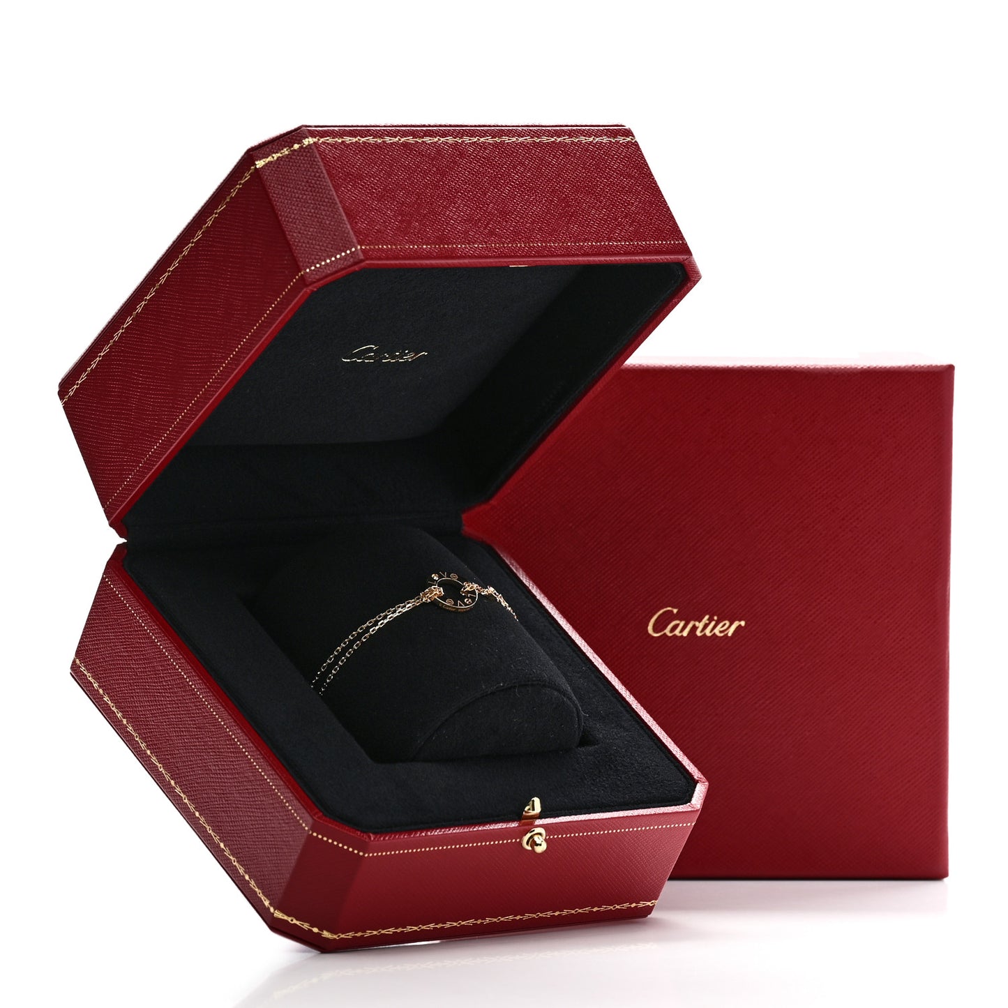 18K Yellow Gold Diamond Love Bracelet