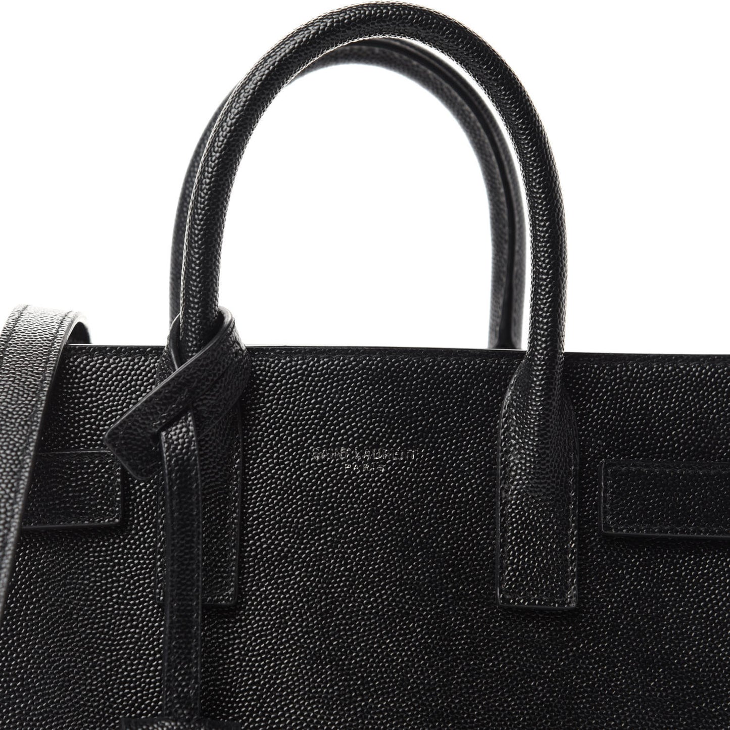 Grained Calfskin Nano Sac De Jour Black