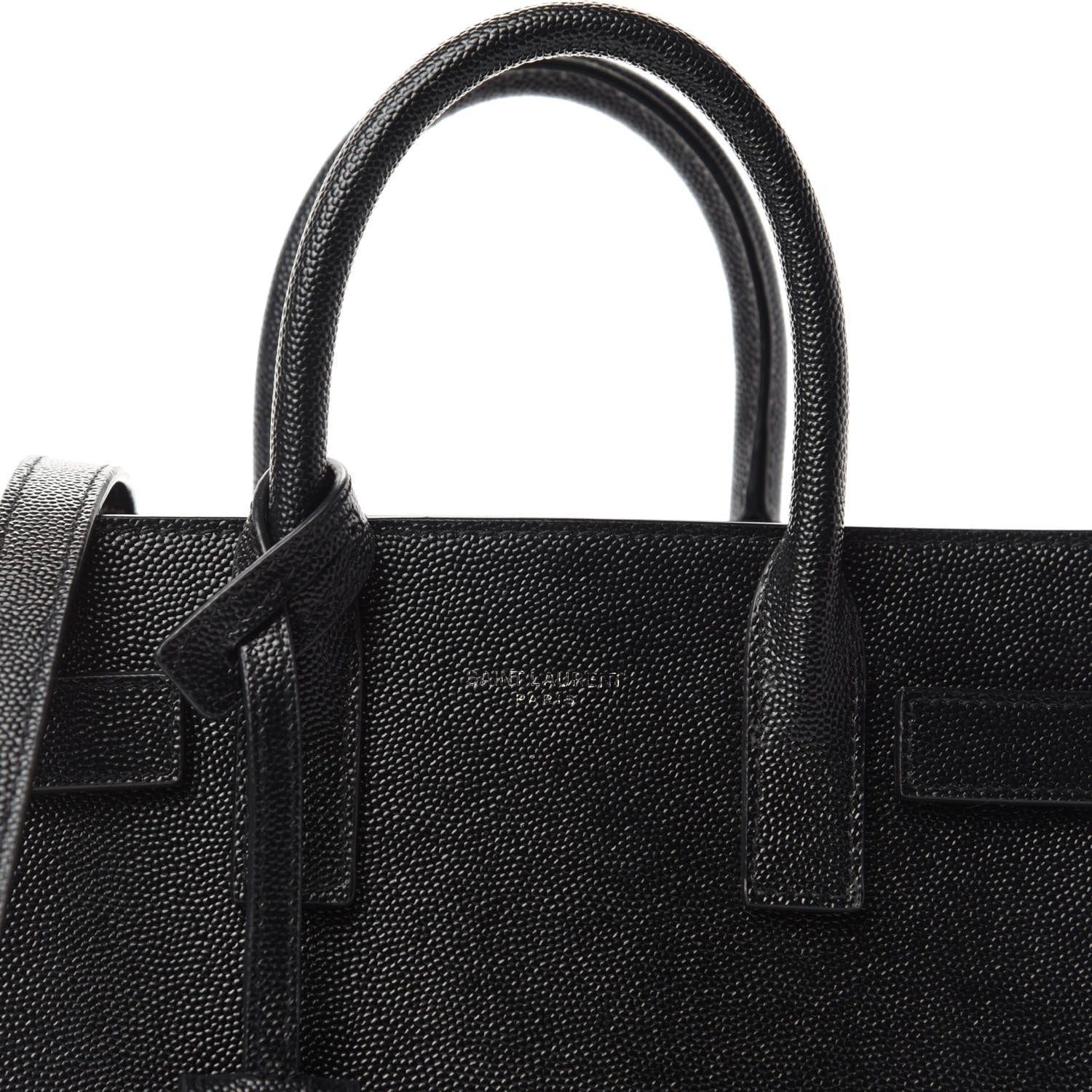 Saint Laurent Grained Calfskin Nano Sac De Jour Black 10 of 10