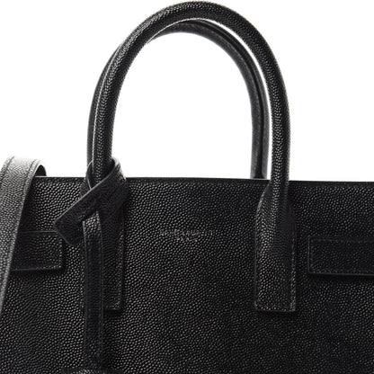 Saint Laurent Grained Calfskin Nano Sac De Jour Black 10 of 10