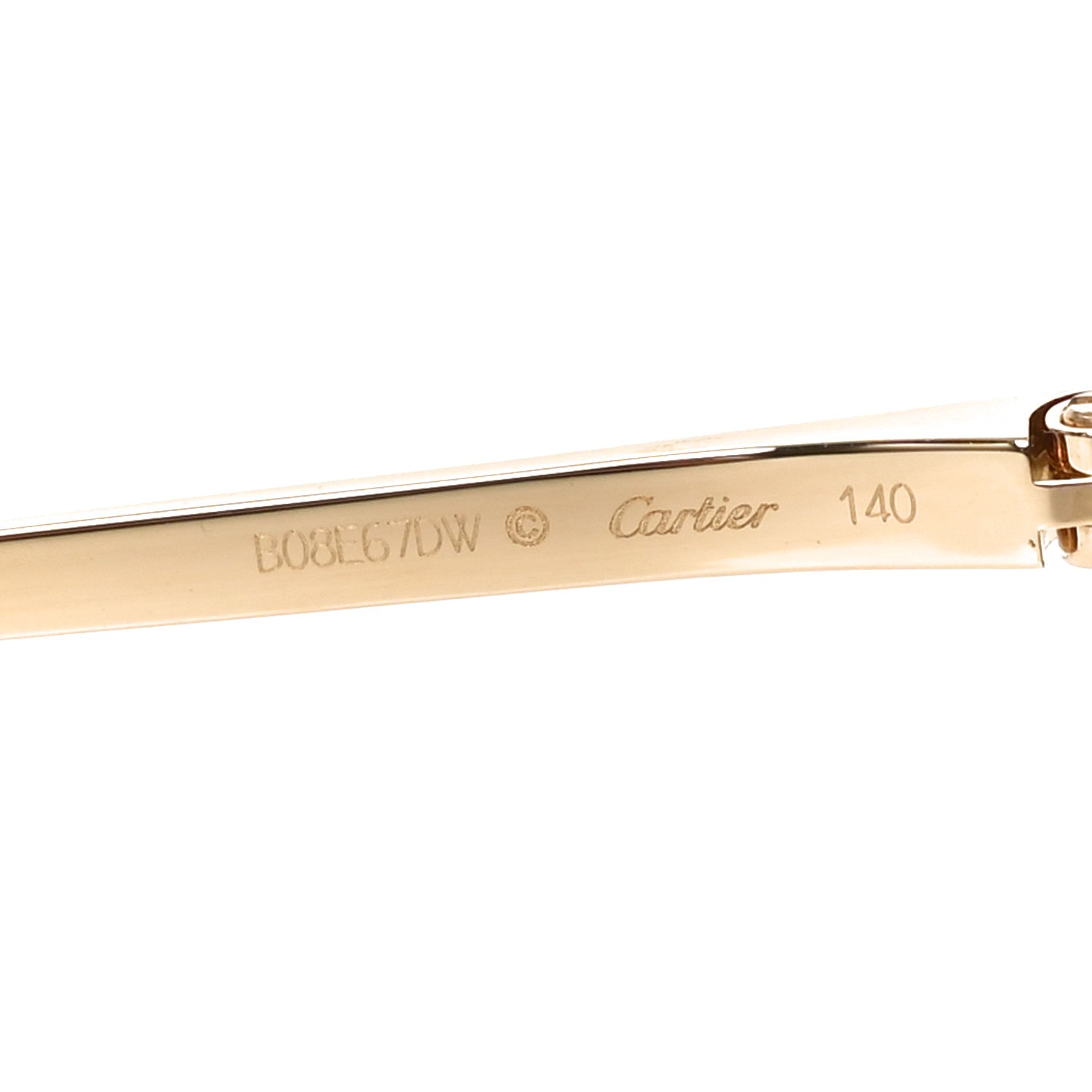 Cartier Panthere De Cartier Cat Eye Sunglasses Gold 5 of 7