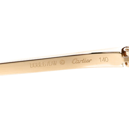 Cartier Panthere De Cartier Cat Eye Sunglasses Gold 5 of 7