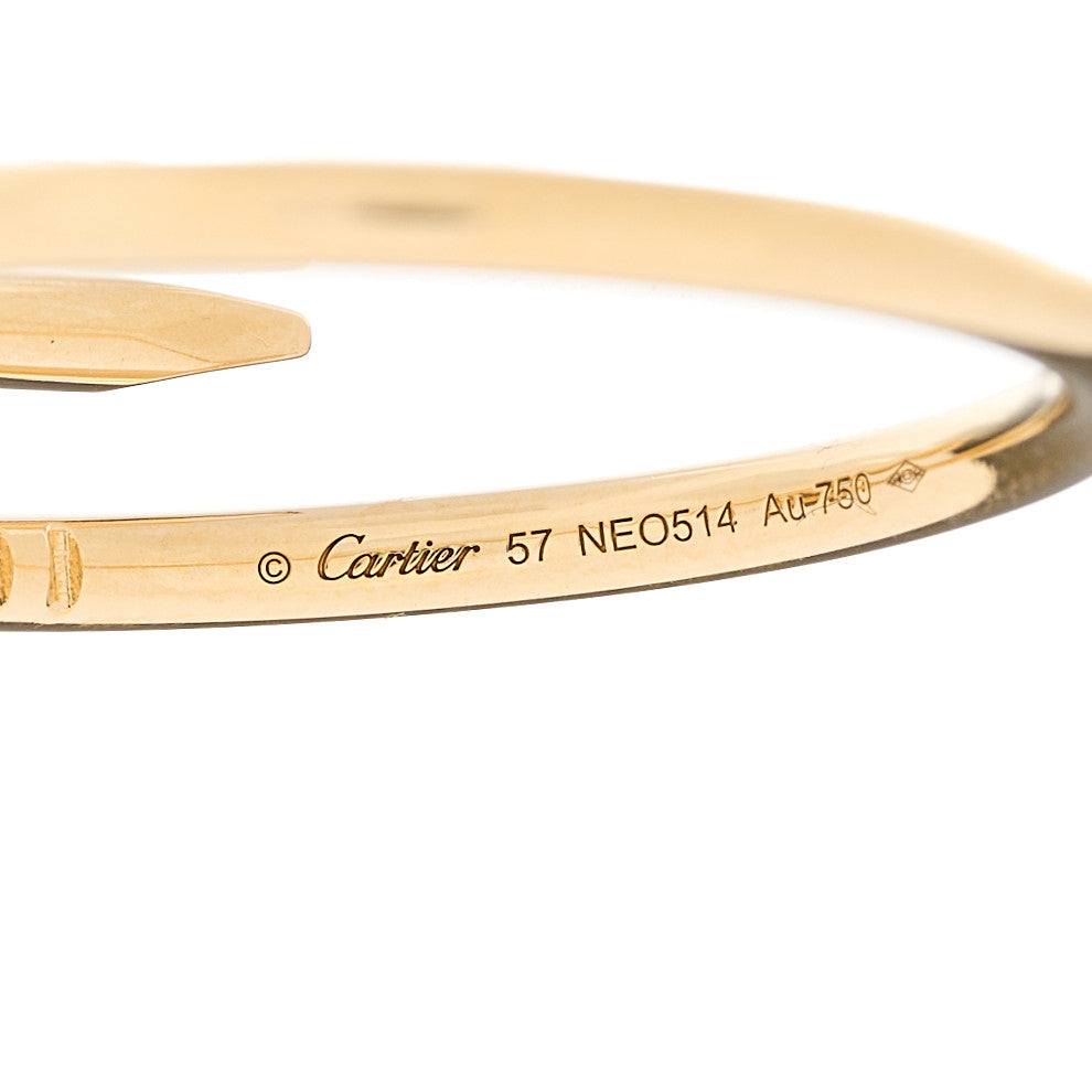 Cartier 18K Yellow Gold Small Juste Un Clou Ring 57 8 4 of 4