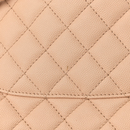 Chanel Caviar Quilted Small Coco Handle Flap Beige 11 of 11