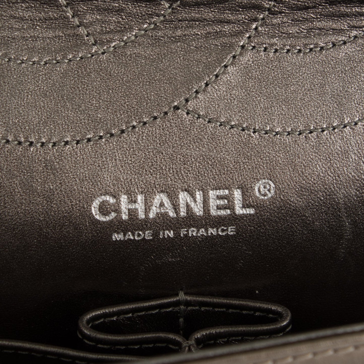 Metallic Aged Calfskin Quilted 2.55 Reissue 227 Flap Bronze
