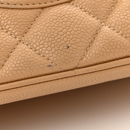 Chanel Caviar Quilted Medallion Tote Beige 12 of 13