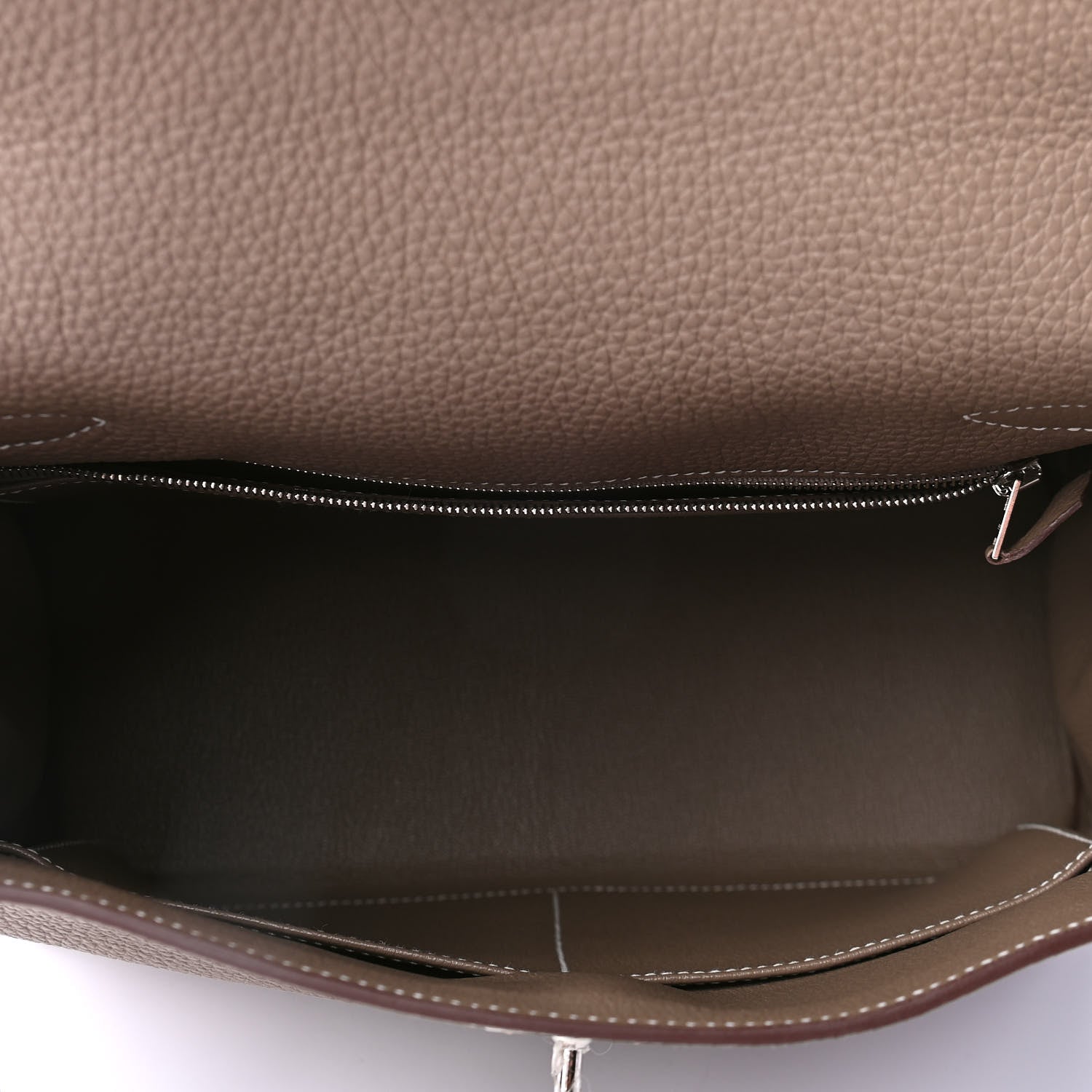 Hermes Togo Kelly Retourne 28 Etoupe 4 of 11