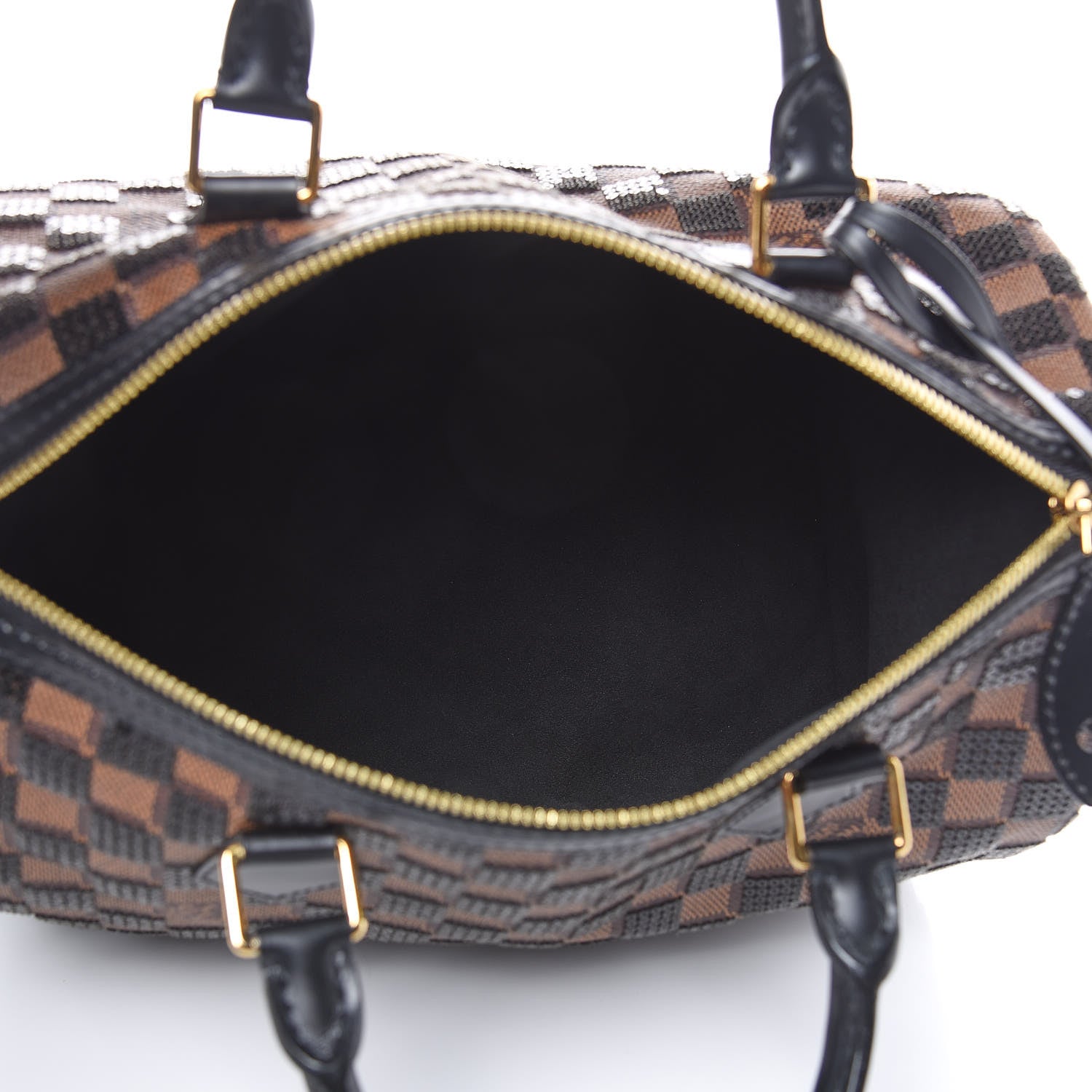 Louis Vuitton Damier Paillettes Speedy 30 Black 5 of 10
