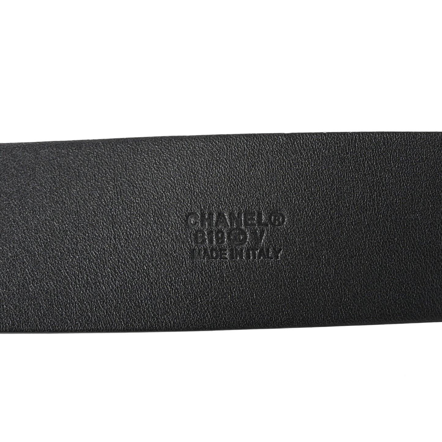 Calfskin CC Chain Belt 80 32 Black