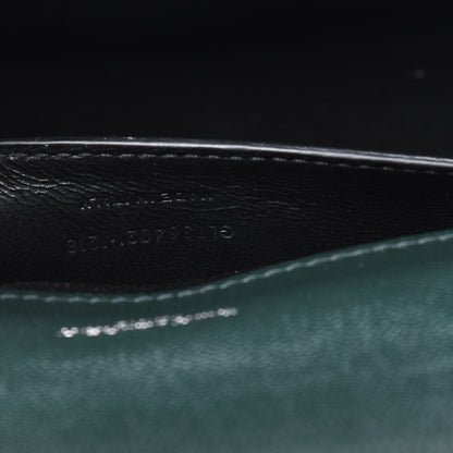 Saint Laurent Grain De Poudre Medium Monogram Kate Satchel Vert Fonce 7 of 14