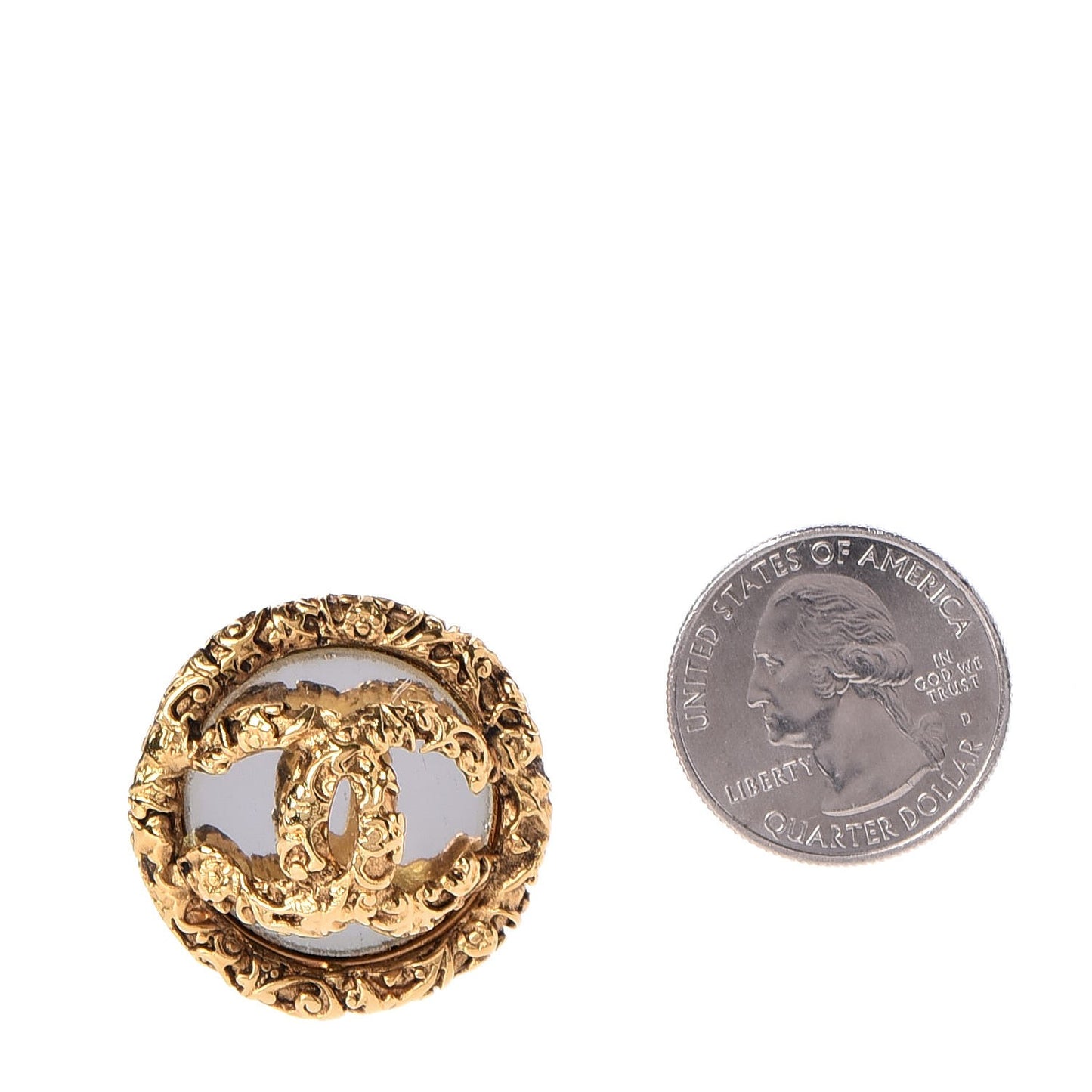CC Clip On Earrings Gold