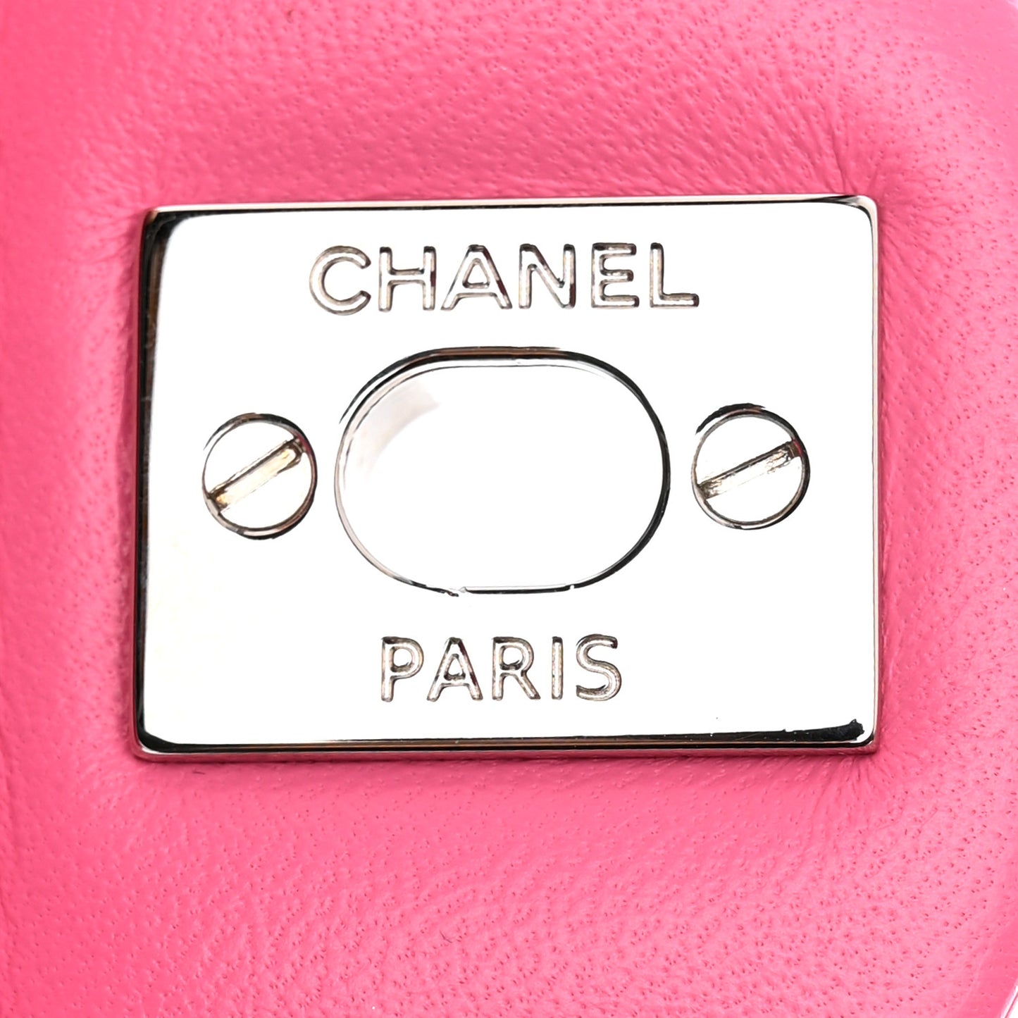 Lambskin Quilted Mini Rectangular Flap Pink