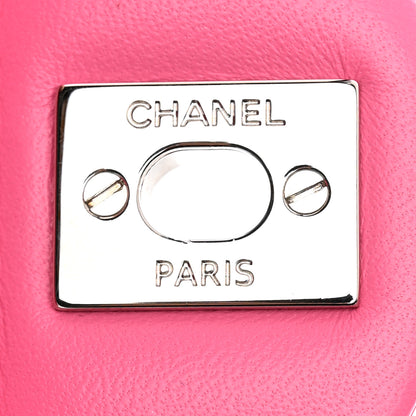 Chanel Lambskin Quilted Mini Rectangular Flap Pink 13 of 17