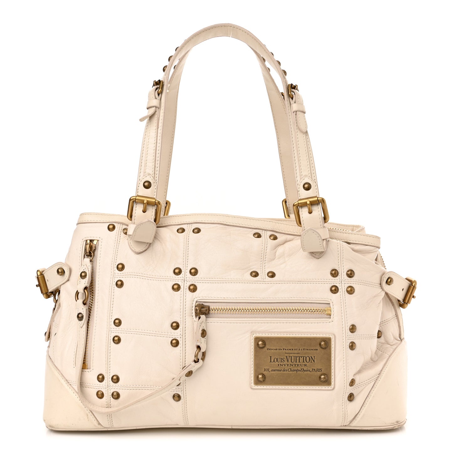 Lambskin Riveting White