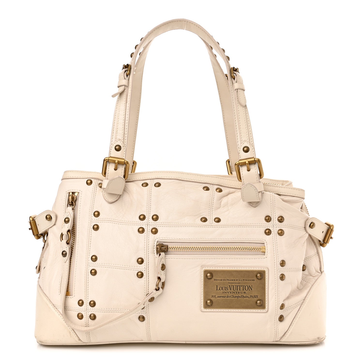 Louis Vuitton Lambskin Riveting White 1 of 18