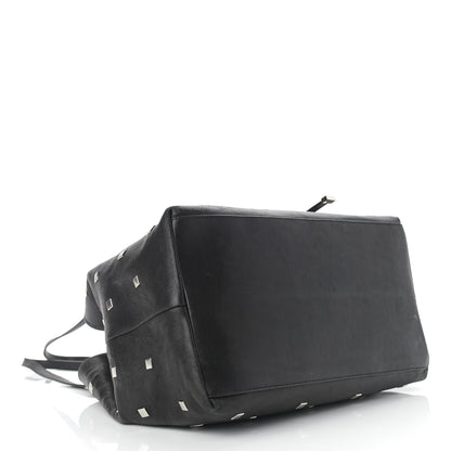 Jimmy Choo Calfskin Studded Tote Black 4 of 10
