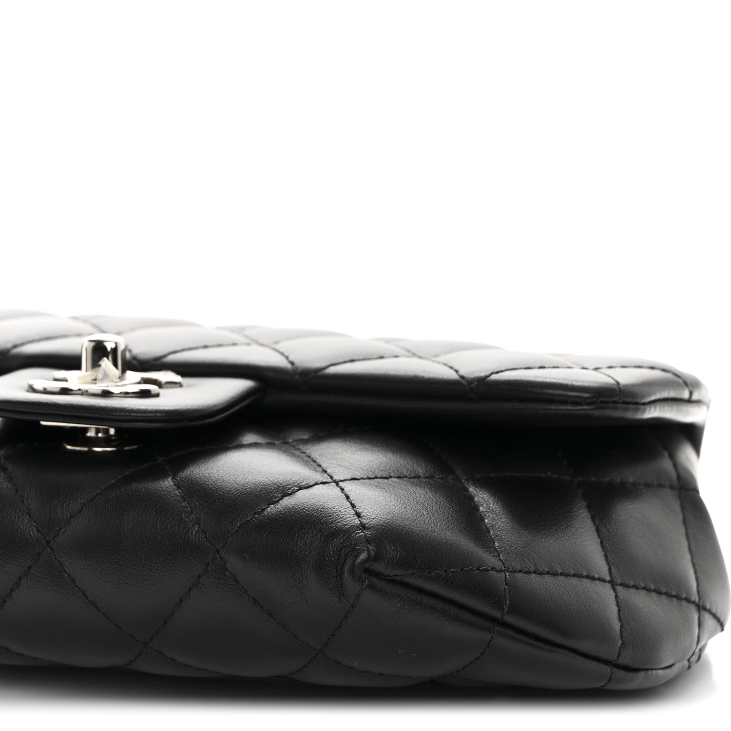 Chanel Calfskin Quilted CC Uniform Flap Belt Bag Black 10 of 10