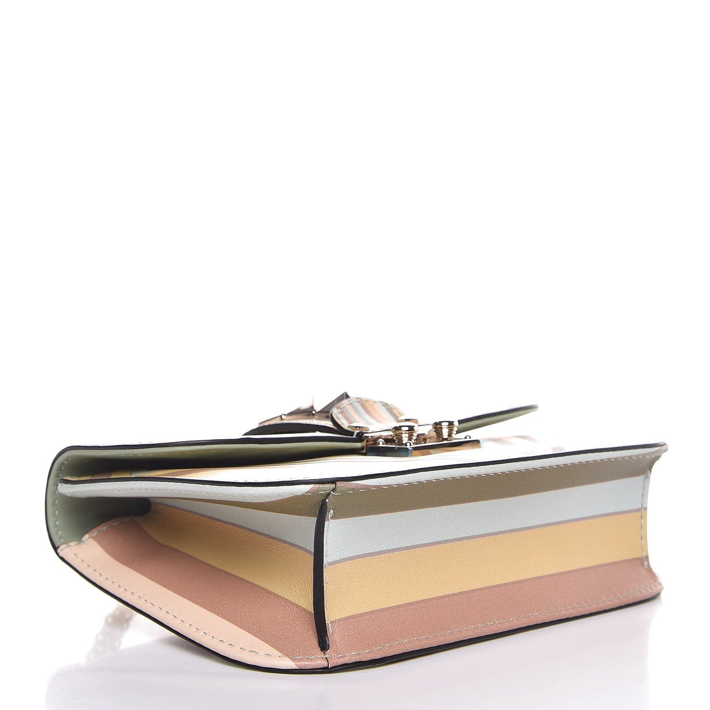 Vitello Native Couture 1975 Small Glam Lock Rockstud Flap Multicolor