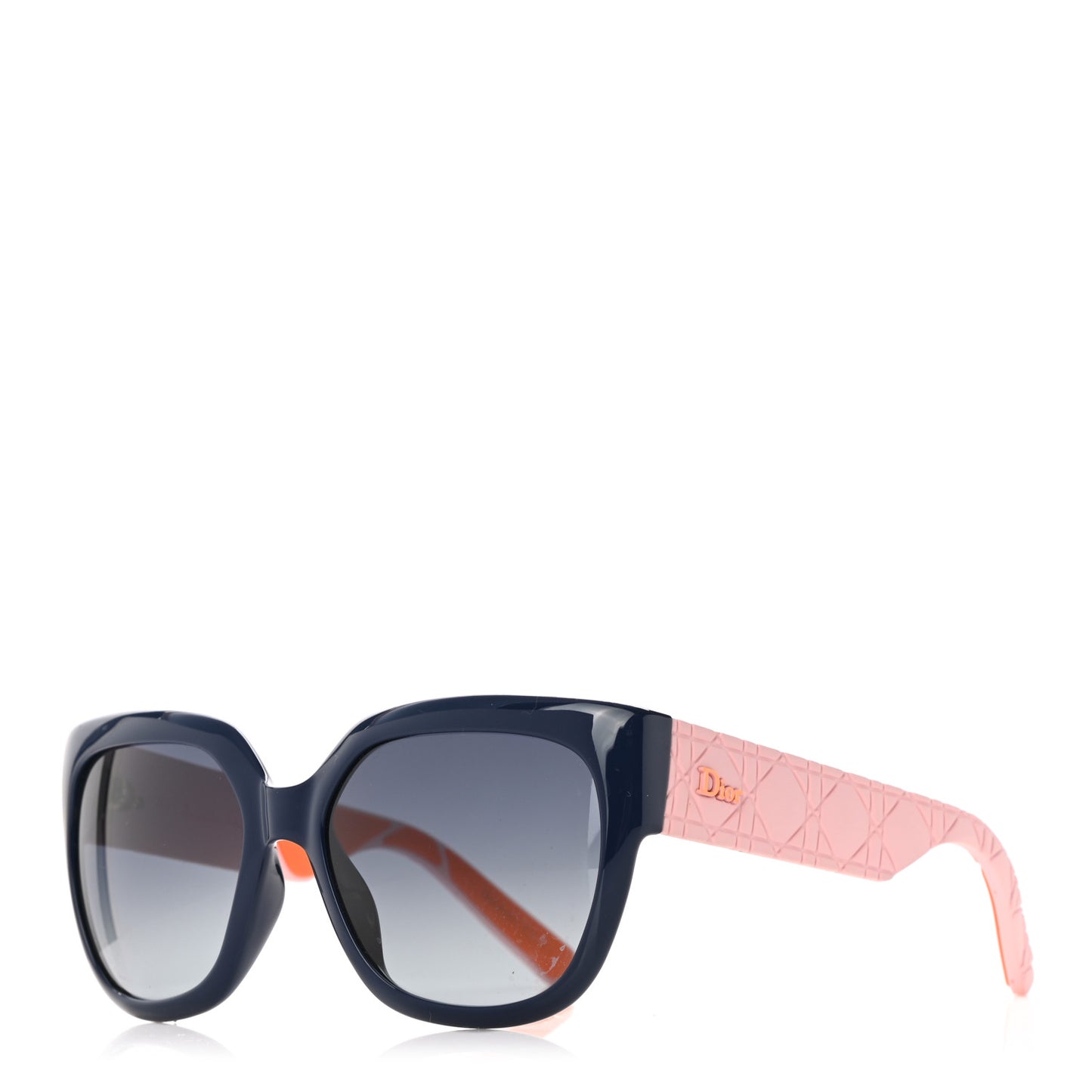 Resin Cannage Dior Lady 1 NF Sunglasses Pink Blue