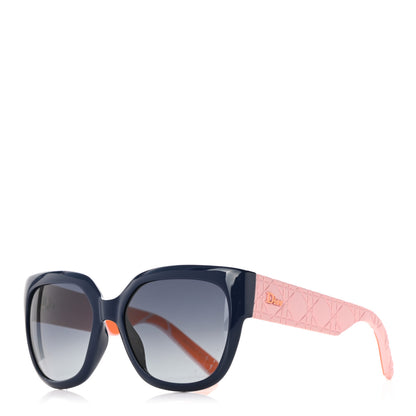 Christian Dior Resin Cannage Dior Lady 1 NF Sunglasses Pink Blue 1 of 7