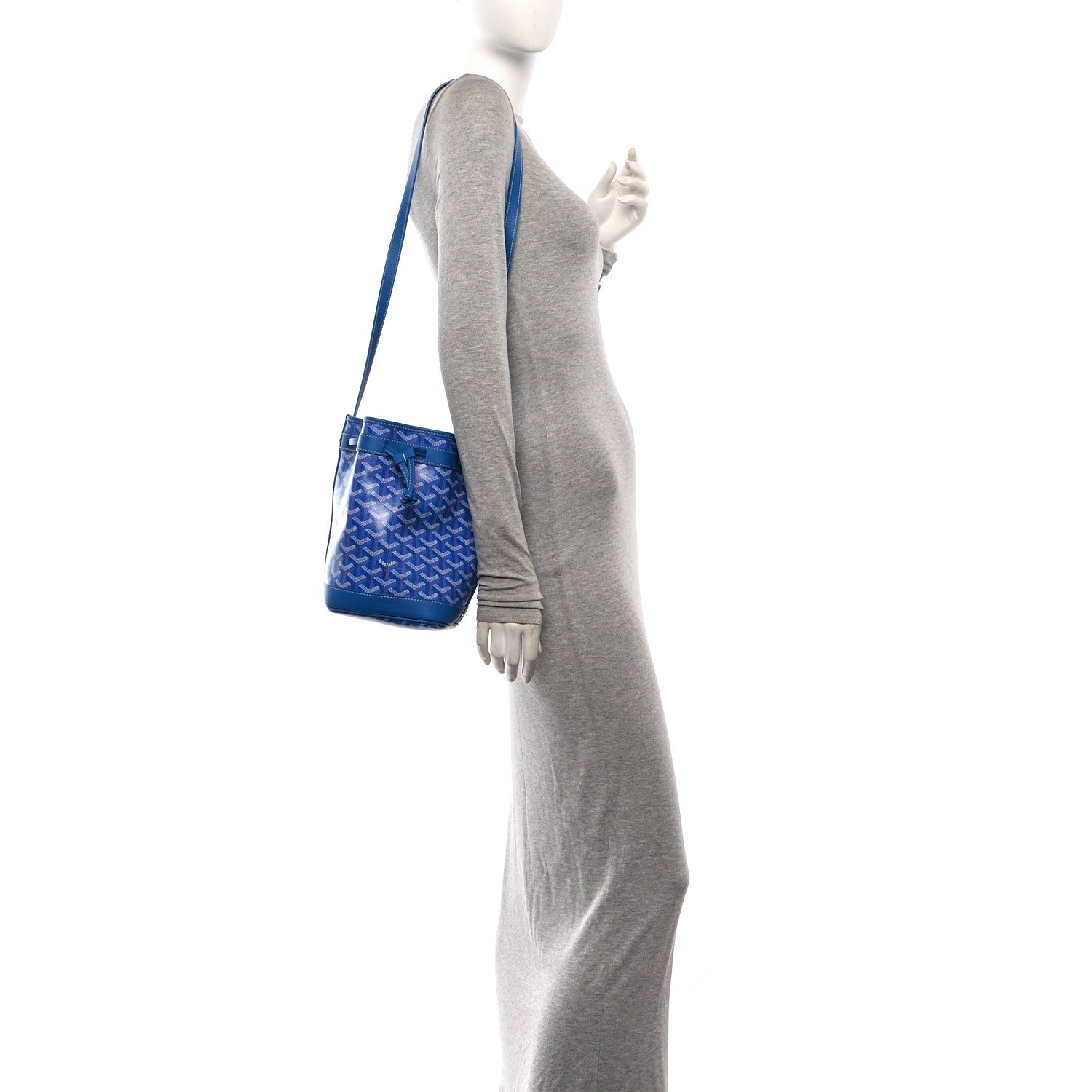Goyard Goyardine Petit Flot Bucket Bag PM Sky Morning 2 of 9