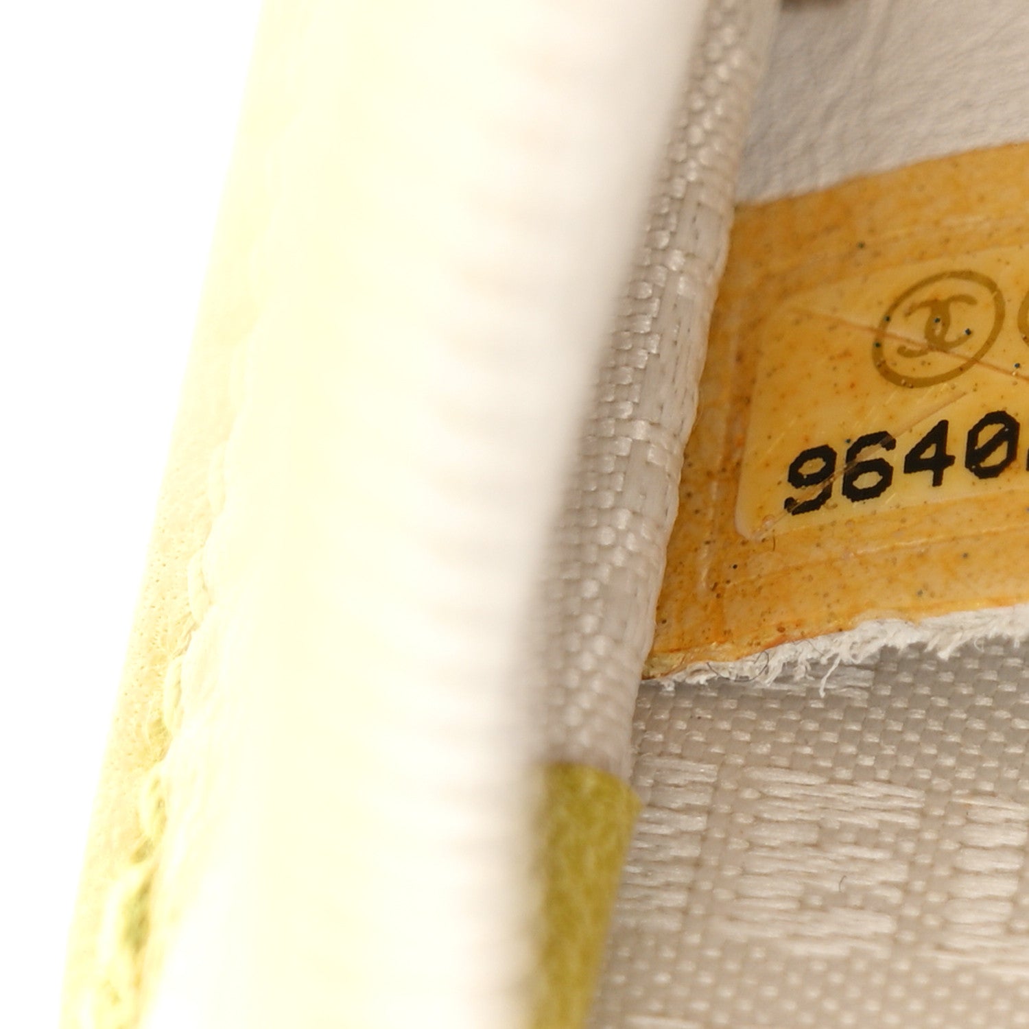 Chanel Lambskin Precious Symbols Pochette Chartreuse 7 of 13