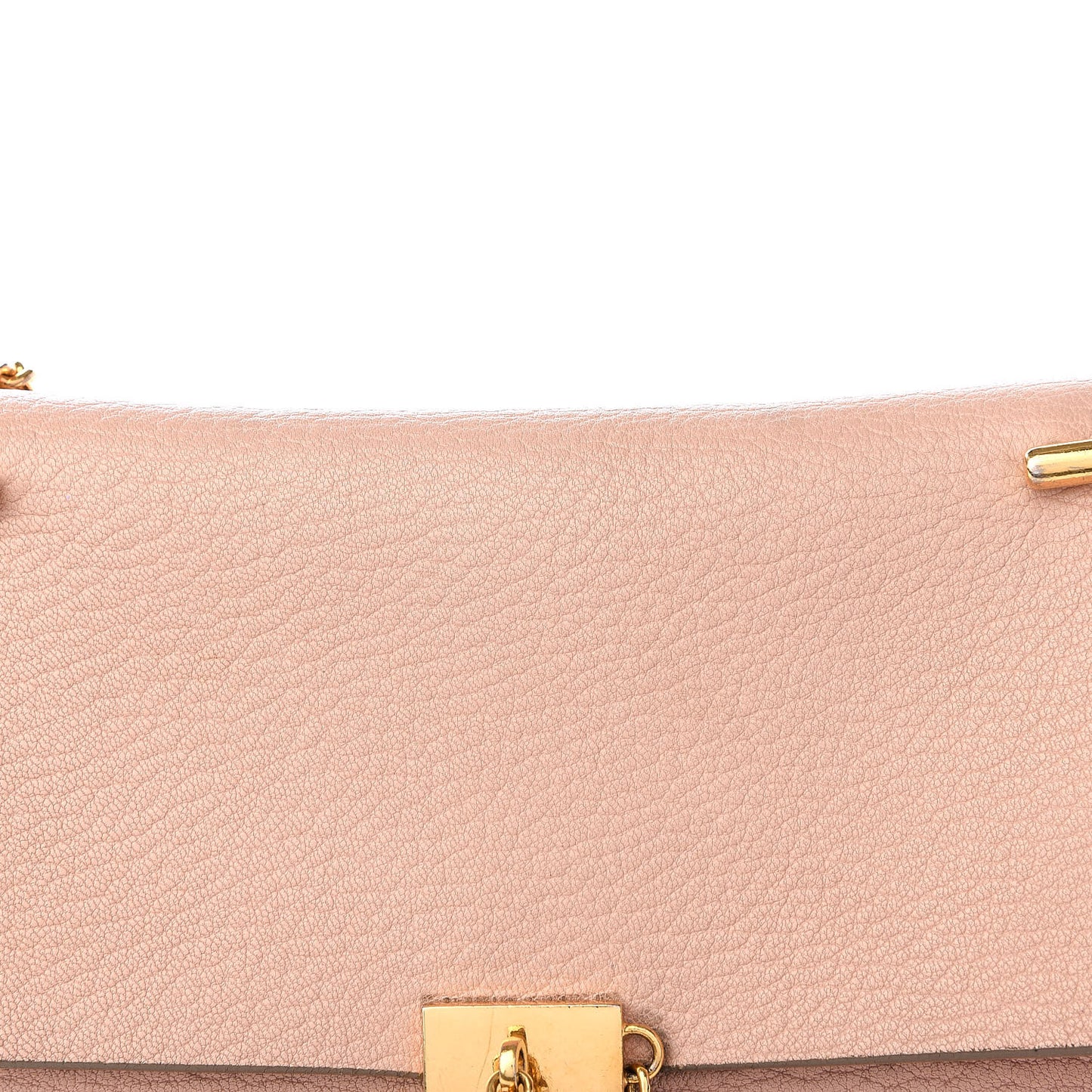 Grained Lambskin Drew Shoulder Bag Cement Pink