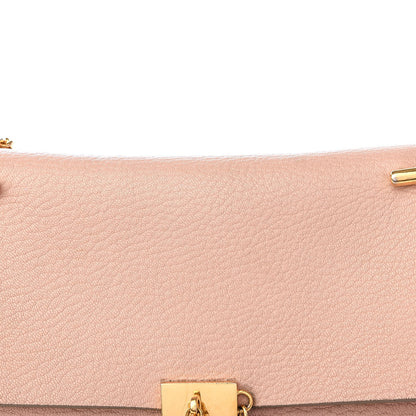Chloe Grained Lambskin Drew Shoulder Bag Cement Pink 10 of 10